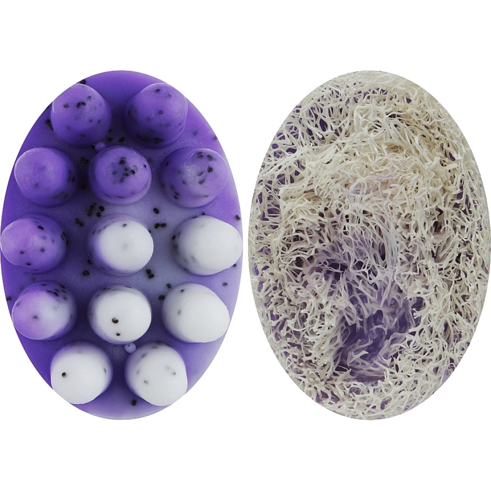 Мыло-скраб с люфой Лаванда Top Beauty, 120 г (2000002100119)