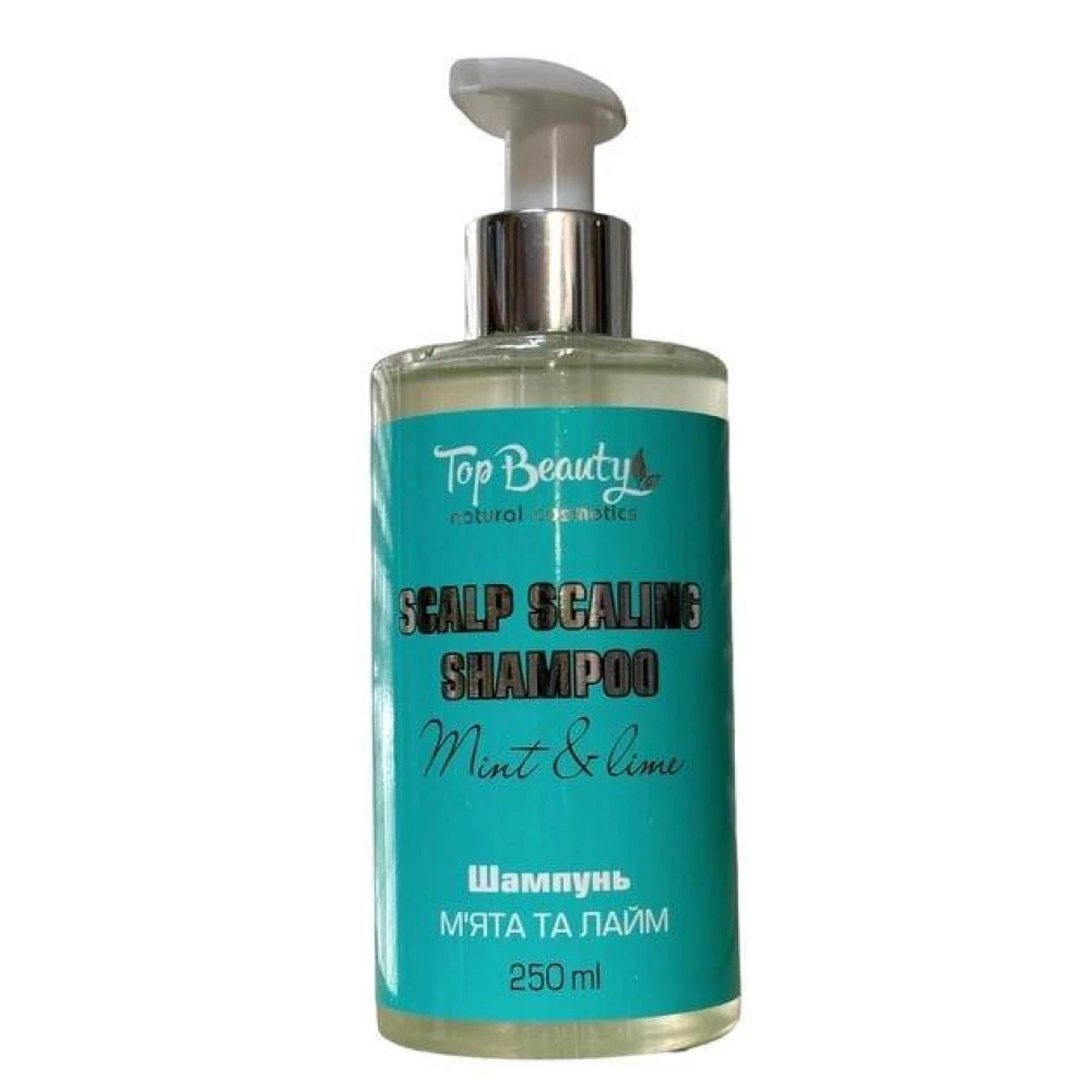 Шампунь для глубокого очищения кожи головы Top Beauty Мята и Лайм, 250 мл (4820169184672)