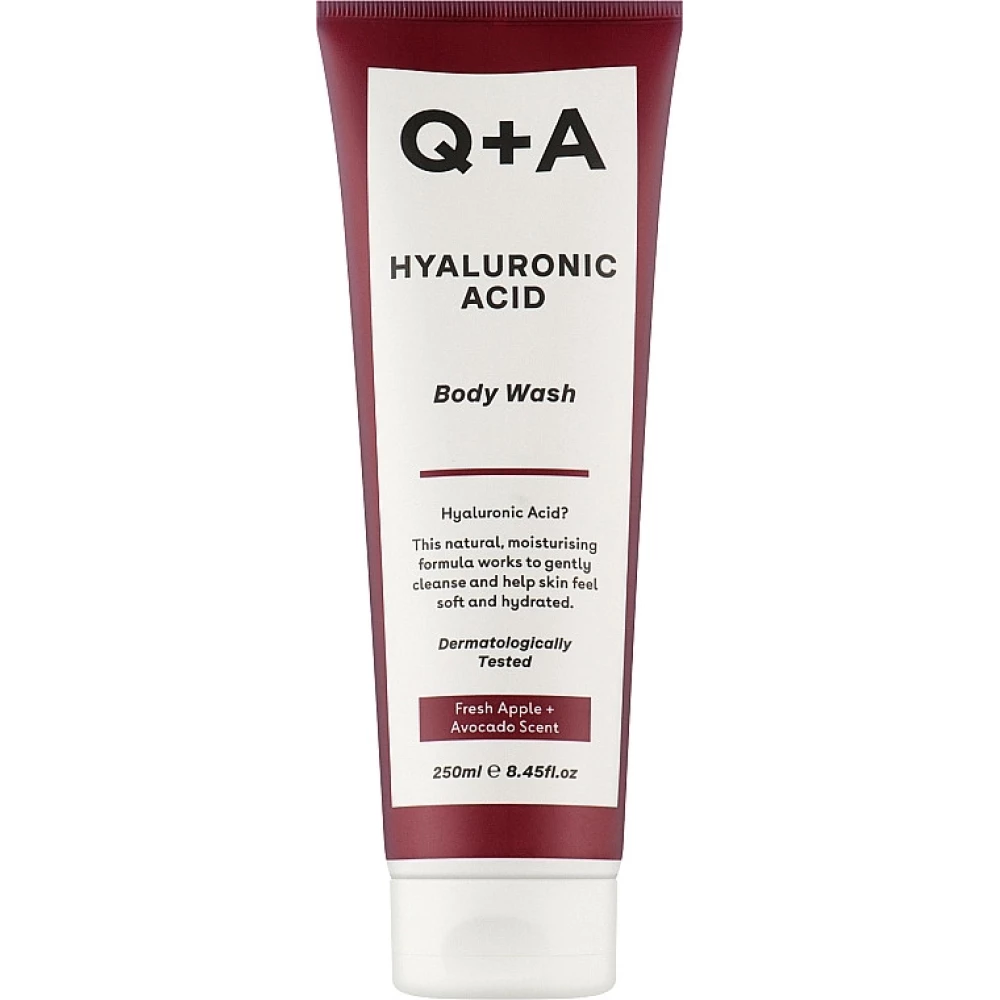 Очищающий гель для тела с гиалуроновой кислотой Q+A Hyaluronic Acid Body Wash, 250 мл (5060486266203)