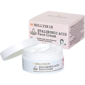 Изображение товара - Увлажняющий крем для лица с гиалуроновой кислотой Hollyskin Hyaluronic Acid Face Cream, 50 мл (4823109700611)