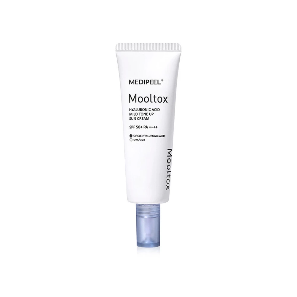 Солнцезащитный тонирующий крем для лица Medi-peel Hyaluronic Acid Aqua Mooltox Mild Tone Up Sun Cream SPF , 50