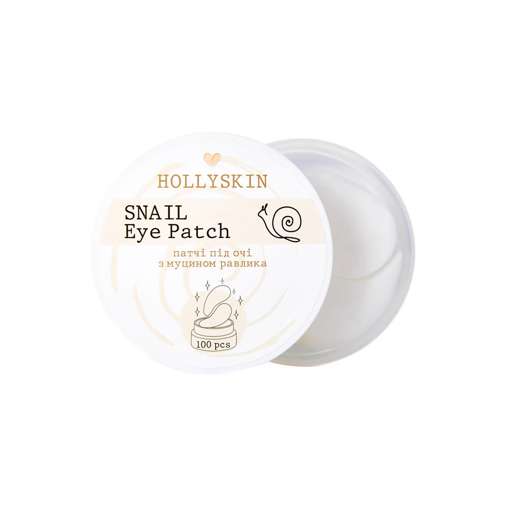 Тканевые патчи под глаза Hollyskin Snail Eye Patch, 100 шт (4823109700093)
