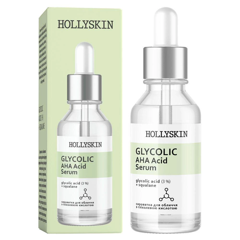 Сыворотка для лица Hollyskin Glycolic AHA Acid Serum, 30 мл (4823109700253)