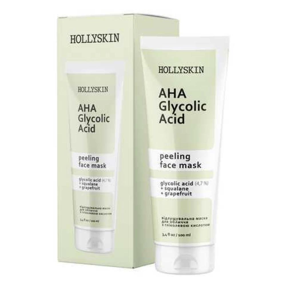 Маска для лица Hollyskin Glycolic AHA Acid Face Mask, 100 мл (4823109700321)