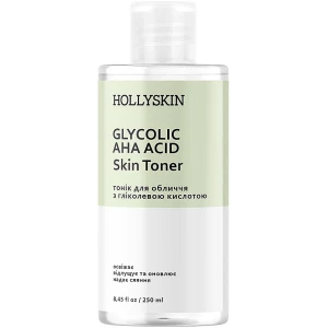 Изображение товара -  Тоник для лица Hollyskin Glycolic AHA Acid Skin Toner, 250 мл (4823109700154)