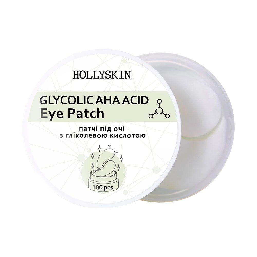 Тканевые патчи под глаза Hollyskin Glycolic AHA Acid Eye Patch, 100 шт (4823109700123)
