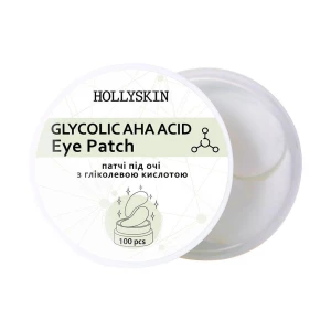 Изображение товара -  Тканевые патчи под глаза Hollyskin Glycolic AHA Acid Eye Patch, 100 шт (4823109700123)