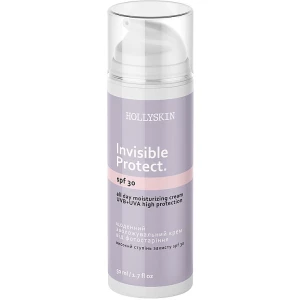 Изображение товара -  Ежедневный увлажняющий крем от фотостарения Hollyskin Invisible Protect SPF 30, 50 мл (4820200411132)
