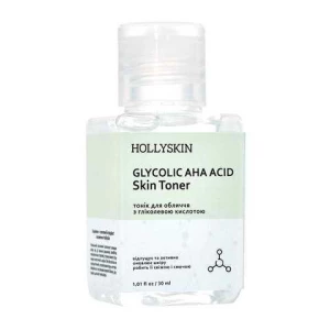 Изображение товара -  Тоник для лица Hollyskin Glycolic AHA Acid Skin Toner, 30 мл (4820200410067)