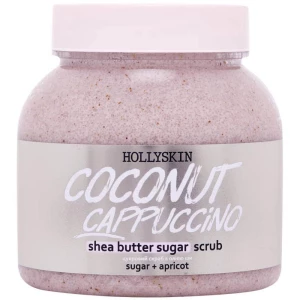 Изображение товара -  Сахарный скраб с маслом ши и перлитом Hollyskin Coconut Cappuccino, 350 г (4823109701021)