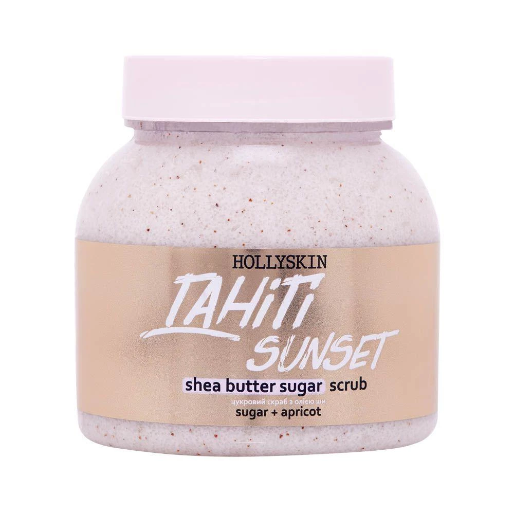 Сахарный скраб с маслом ши и перлитом Hollyskin Tahiti Sunset, 350 г (4823109701069)