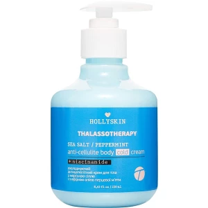 Изображение товара - Охлаждающий антицеллюлитный крем для тела Hollyskin Thalassotherapy, 250 мл (4823109700529)