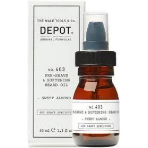 Изображение товара -  Смягчающее масло для бороды перед бритьем Depot 403, 30 мл (8032274060963)