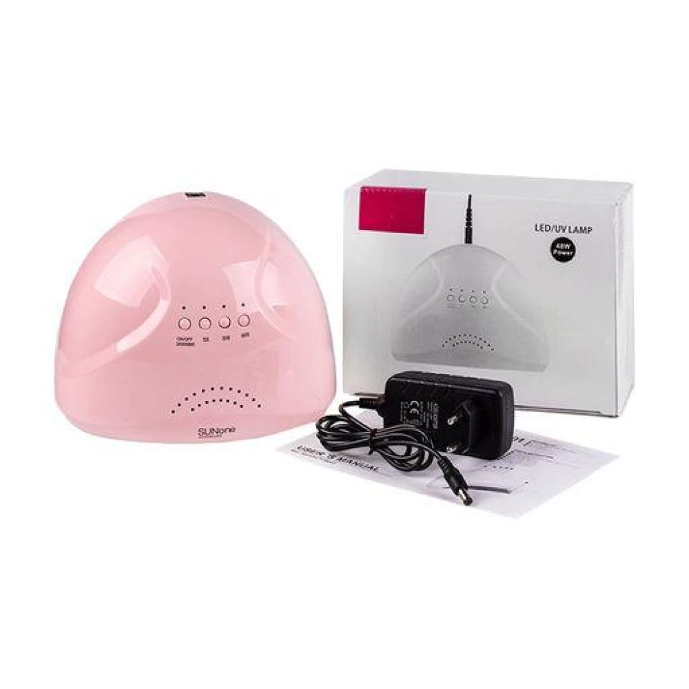 Лампа для маникюра SUN ONE LED/UV Pastel Pink 48W, 1 шт (4820265501182)