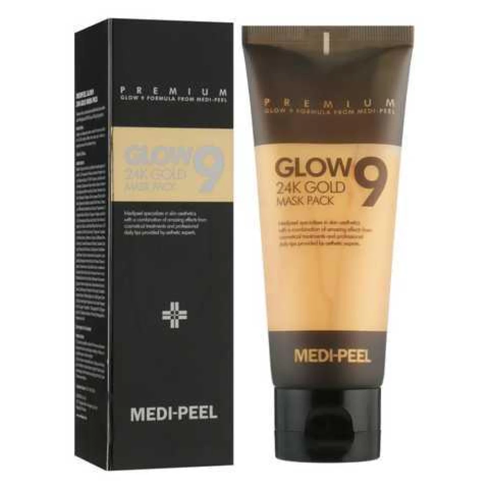 Очищающая маска с коллоидным золотом Medi-peel Glow9 24k Gold Mask Pack, 100 мл (8809409343280)