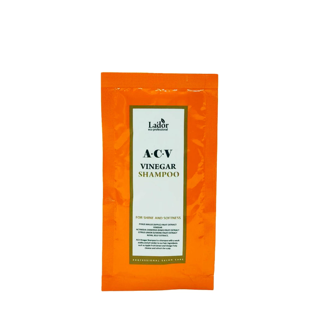 Глубокоочищающий шампунь с яблочным уксусом Lador ACV Vinegar Shampoo, 10 мл (8809181932375)