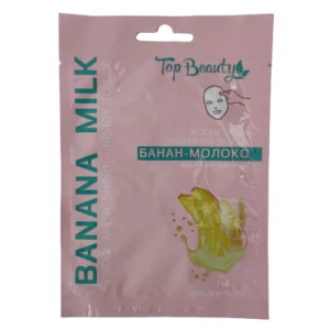 Изображение товара -  Тканевая маска для лица Банан-Молоко Top Beauty, 25 мл (4820185226554)