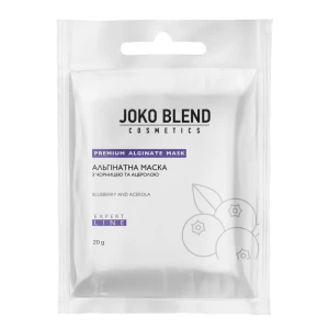 Зображення товара -  Альгінатна маска з чорницею та ацеролою Joko Blend, 20 г (4823109401990)