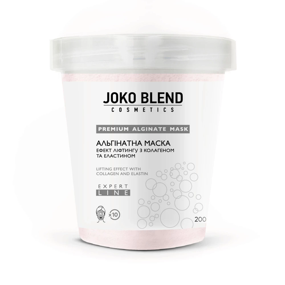 Альгинатная маска с лифтинг-эффектом с коллагеном и эластином Joko Blend, 200 г (4823109401938)