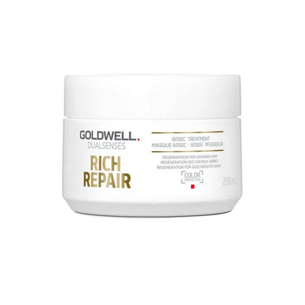 Маска восстанавливающая для сухих и поврежденных волос Goldwell DSN Rich Repair 60 сек, 200 мл (4021609061397)