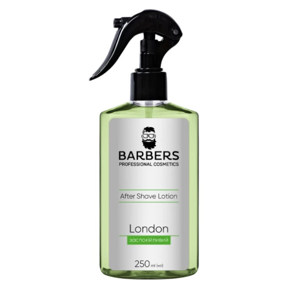 Успокаивающий лосьон после бритья Barbers London, 250 мл (4823109402577)