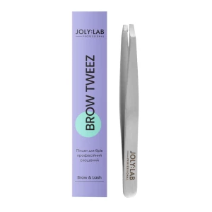 Изображение товара -  Пинцет для бровей скошенный Joly:Lab, 1 шт (4823109407756)