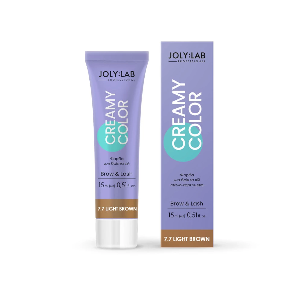 Краска для бровей и ресниц светло-коричневая Joly:Lab Creamy Color, 15 мл (4823109408715)