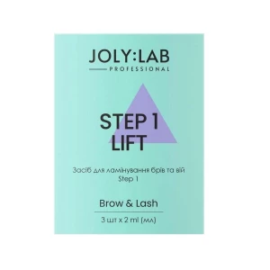 Изображение товара -  Средство для ламинирования бровей и ресниц Joly:Lab Step 1, 2 мл (4823109407947)