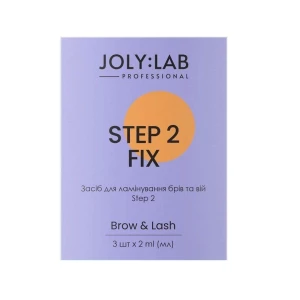 Изображение товара -  Средство для ламинирования бровей и ресниц Joly:Lab Step 2, 2 мл (4823109407954)
