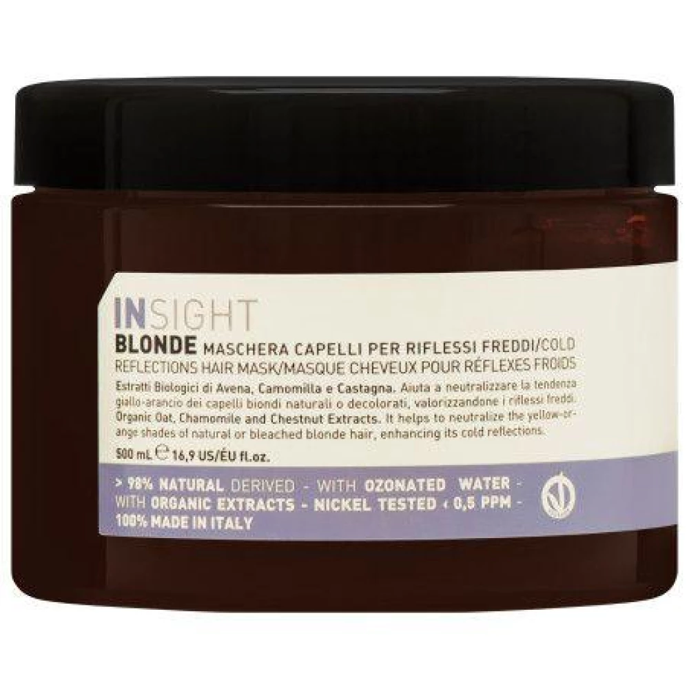 Маска для светлых волос Insight Blonde Cold Reflections Mask, 500 мл (8029352356858)