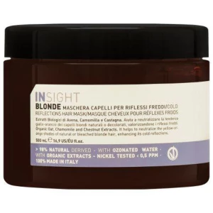 Изображение товара -  Маска для светлых волос Insight Blonde Cold Reflections Mask, 500 мл (8029352356858)