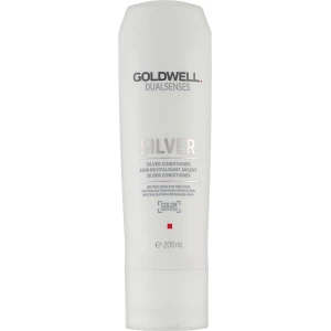 Изображение товара -  Бальзам для осветленных и седых волос Goldwell DSN Silver NEW, 200 мл (4044897062426)