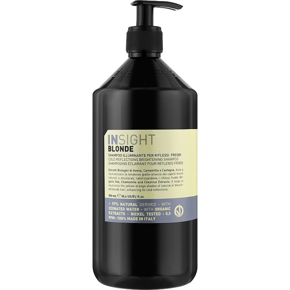 Шампунь для холодных оттенков Insight Blonde Cold Reflections Shampoo, 900 мл (8029352356834)