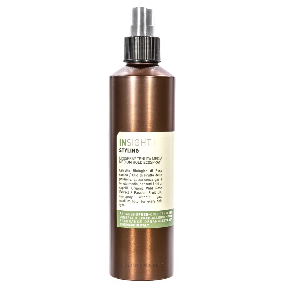 Лак для волос средней фиксации Insight Styling Medium Hold Ecospray, 250 мл (8029352353895)