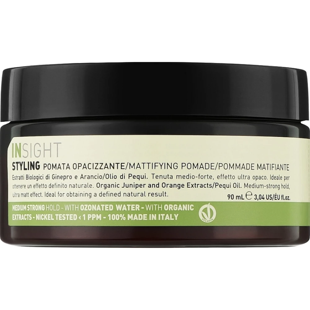 Матирующая помада для укладки волос сильной фиксации Insight Styling Mattifying Pomade, 90 мл (8029352356261)