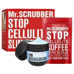Изображение товара - Антицеллюлитное холодное обертывание + Скраб Mr. Scrubber, 2 шт (4820200331157)