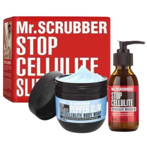 Изображение товара - Антицеллюлитное холодное обертывание + Массажное масло Mr. Scrubber, 2 шт (4820200331164)