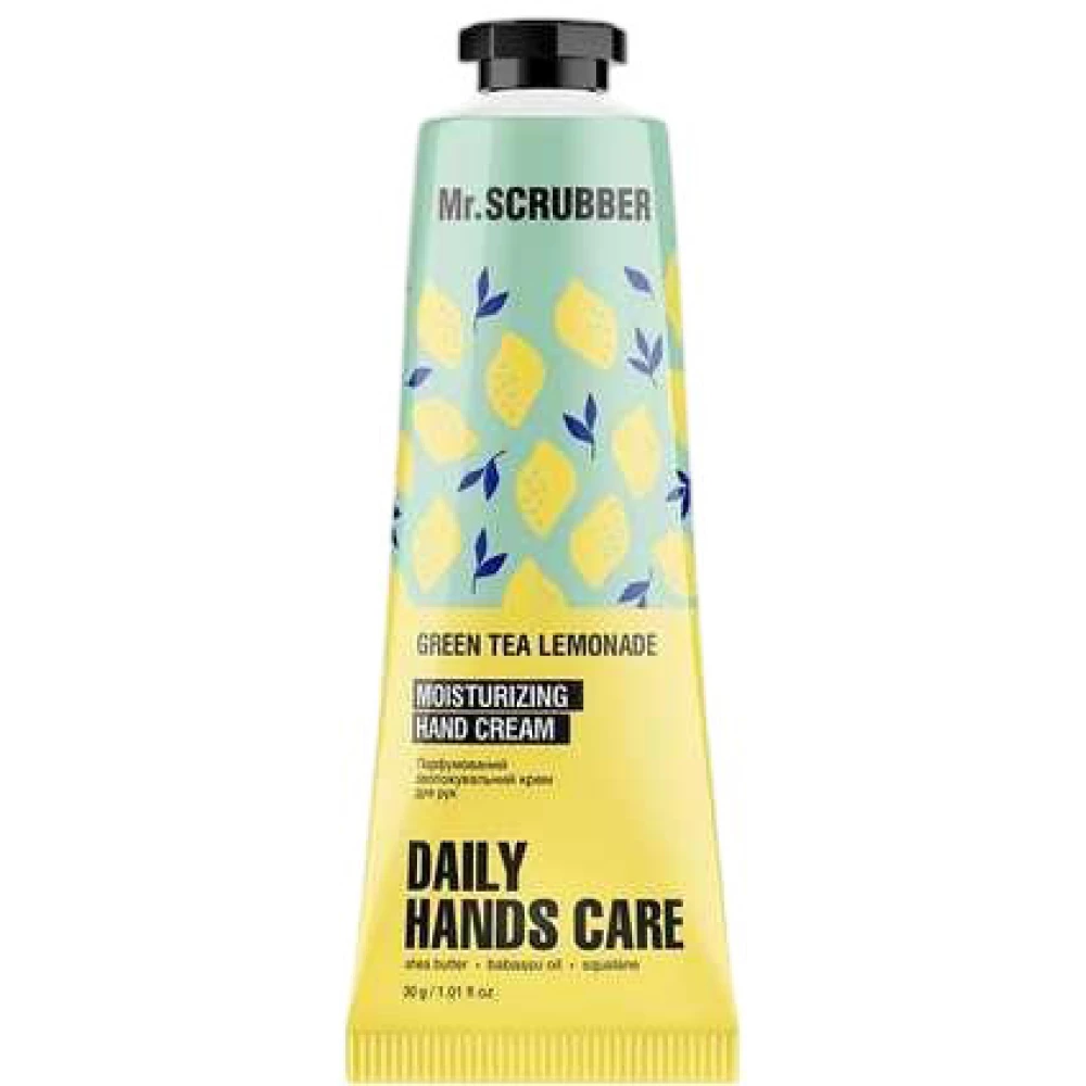 Парфюмированный увлажняющий крем для рук Mr. Scrubber Green Tea Lemonade, 30 мл (4823109701373)