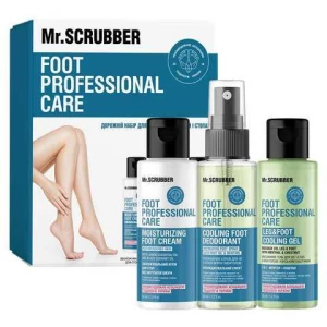 Изображение товара -  Дорожный набор для ухода за ногами и стопами Mr. Scrubber Foot Professional Care, 3 шт (4820200340548)