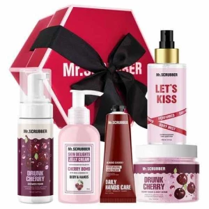 Изображение товара -  Подарочный набор Mr. Scrubber Cherry Kiss, 5 шт (4820200413082)