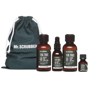 Изображение товара -  Набор для лица с косметичкой Mr. Scrubber Tea Tree Skin Treatment, 5 шт (4820200331096)