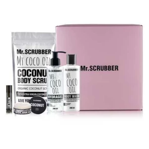 Изображение товара -  Подарочный набор Mr. Scrubber Coconut, 5 шт (4820200377582)