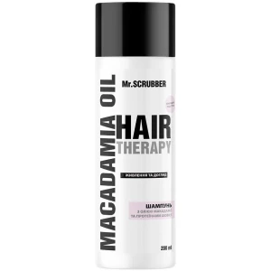 Изображение товара -  Шампунь для волос Mr. Scrubber Hair Therapy Macadamia Oil, 200 мл (4820200230672)