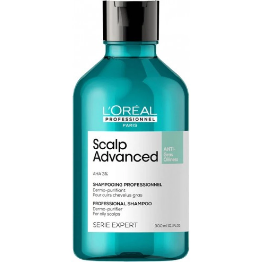 Очищающий шампунь для склонных к жирности волос L“Oreal Professionnel Scalp Advanced, 300 мл (3474637106461)