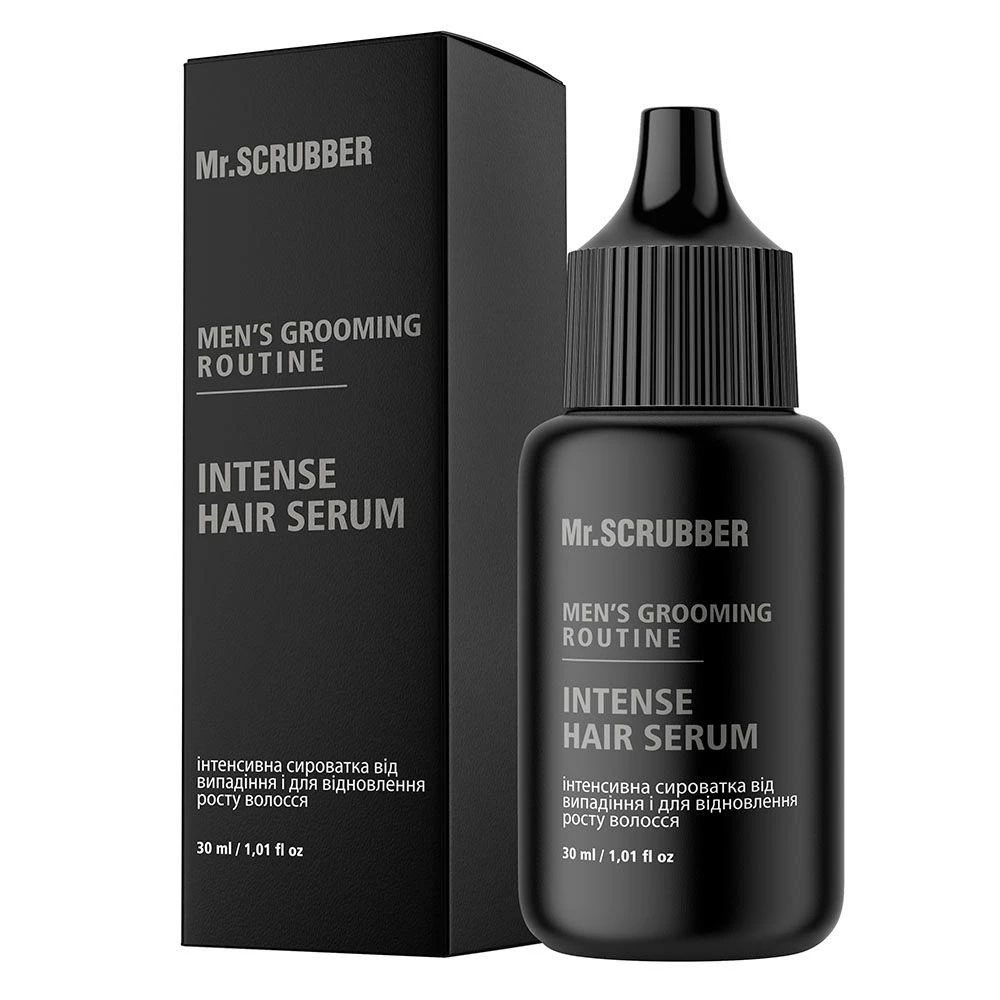 Интенсивная сыворотка от выпадения и для восстановления роста волос Mr. Scrubber Men“s Grooming Routine, 30 мл