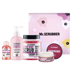 Изображение товара -  Подарочный набор Mr. Scrubber Cherry Care, 4 шт (4820200376035)