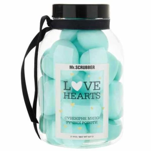 Изображение товара -  Парфюмированное мыло ручной работы Mr. Scrubber Love Hearts Tiffany, 17 шт (4820200333694)