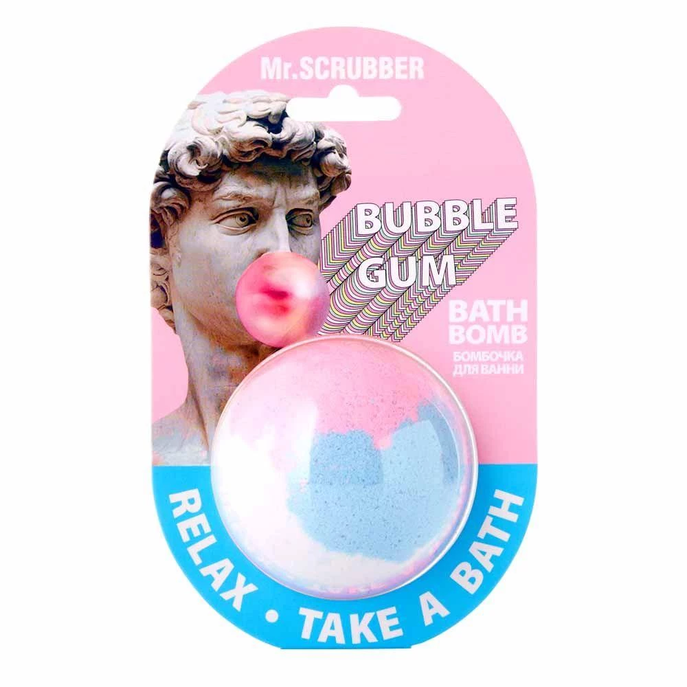 Бомбочка для ванны Mr. Scrubber Bubble Gum, 200 г (4820200332253)