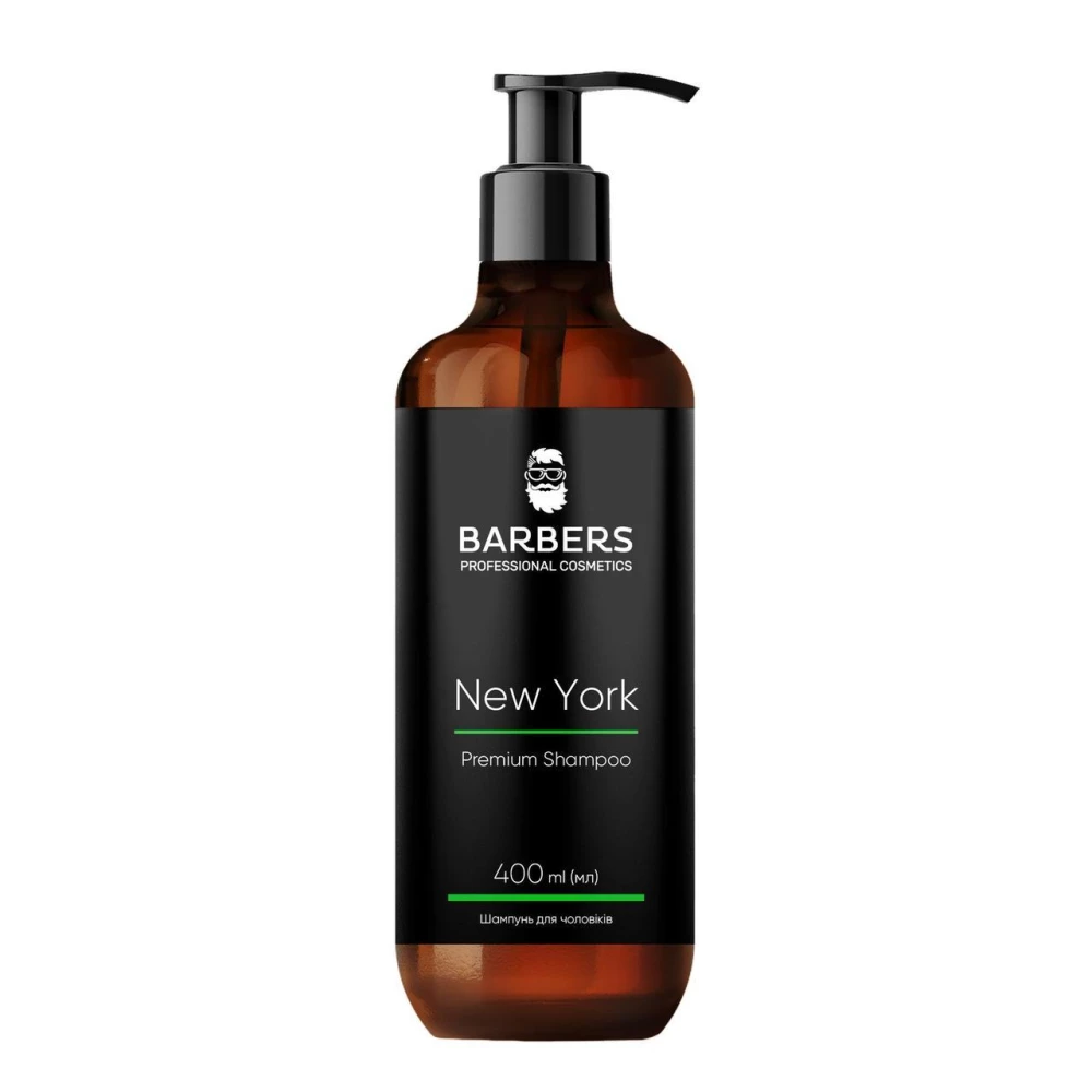 Тонизирующий шампунь для мужчин Barbers New York, 400 мл (4823109403086)