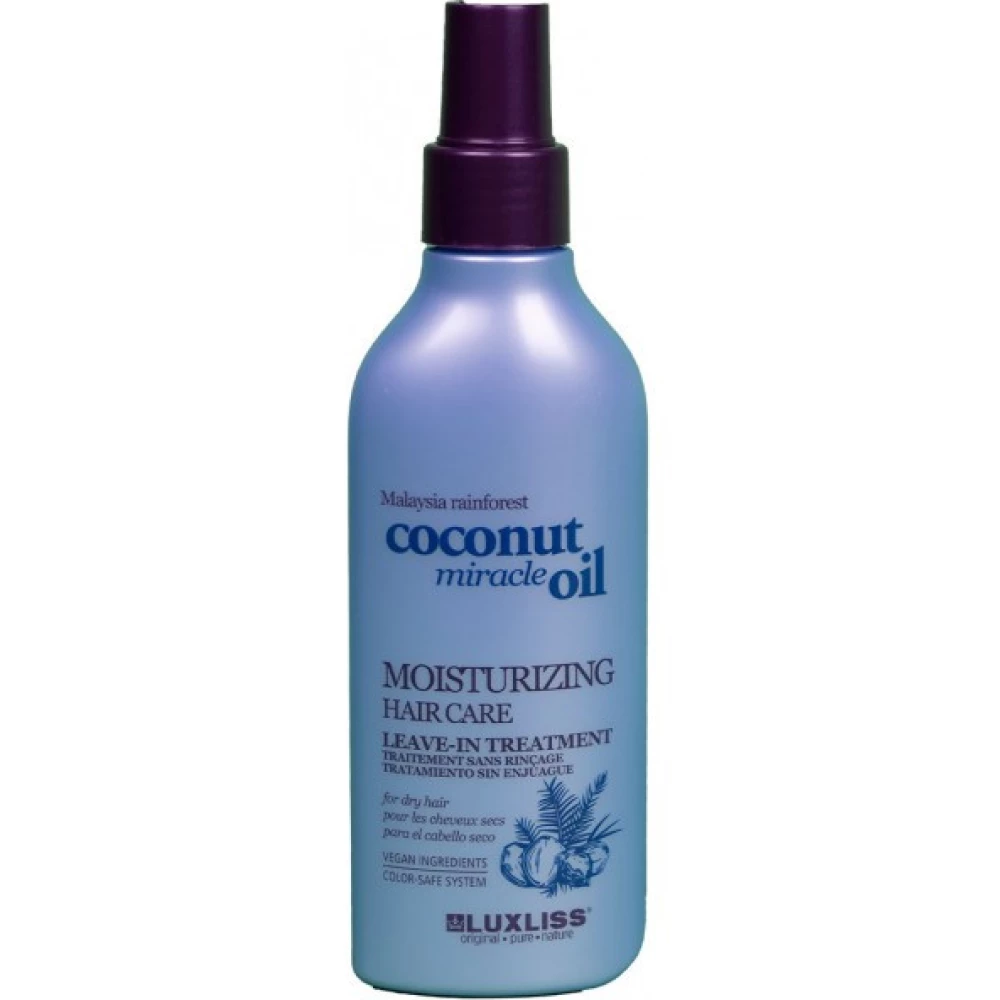 Увлажняющий спрей для волос Luxliss Malaysia Rainforest Moisturizing Hair Care Leave In Treatment Coconut, 150 мл (811131032941)